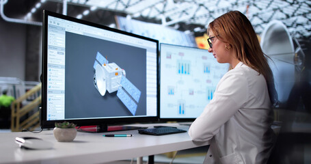 Female Engineer Designs Solar Panels