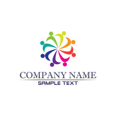 Community people care logo and symbols template