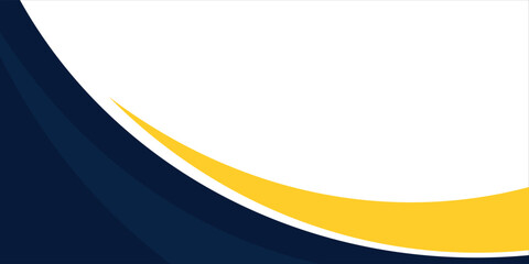 blue and yellow wavy shape background. vector eps 10