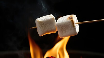 Marshmallows Roasting Over an Open Fire
