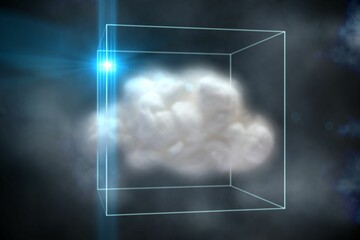 Cloud computing concept in box