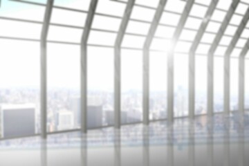 Interior of building with window