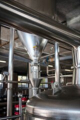 Cropped image of distillery storage tank