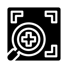 Obraz premium zoom in glyph icon