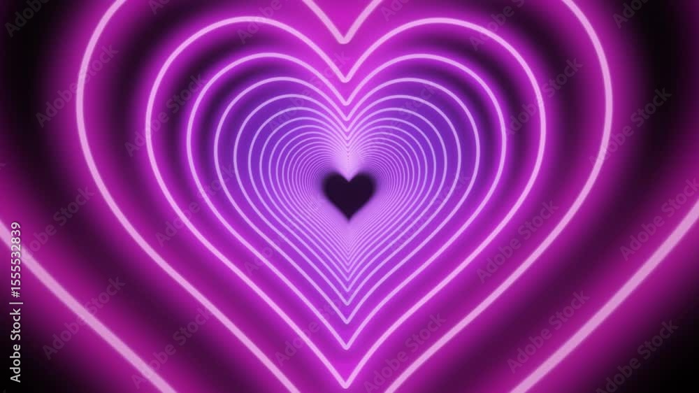 Poster abstract symmetrical pattern with pink and white lines and a dark center shape design