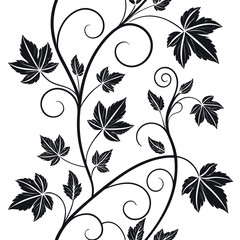 Elegant Floral Corner Ornament Design