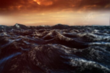 Scenic view of sea during sundown
