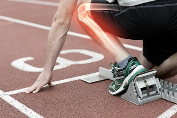 Runner experiencing knee pain