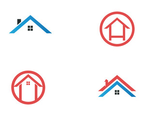 home buildings logo and symbols icons template