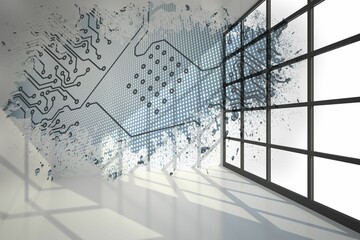Splash showing circuit board