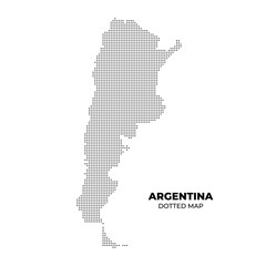 Dotted Map of Argentina