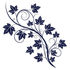 Elegant Floral Corner Ornament Design