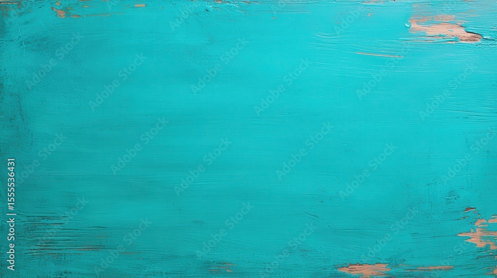 Poster textured teal surface subtle variations concept. textured turquoise surface with weathered paint eff