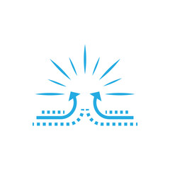 Stylized Wind logo simple symbol vector design