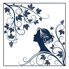 Elegant Floral Corner Ornament Design