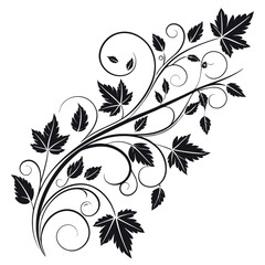 Elegant Floral Corner Ornament Design
