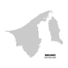 Dotted Map of Brunei
