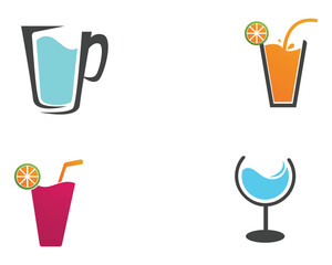Drink juice logo and symbols template app