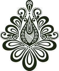 Beautiful flower art and mandala vector design