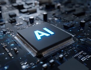 AI chip on circuit board (3)