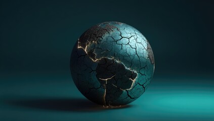 Cracked Earth Sphere