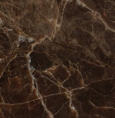 Elegant Dark Brown Marble with Intricate White Veining for Luxurious Interior Design Projects	