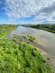 Nowy Sącz rzeka Dunajec, wiosna © Maciej G. Szling