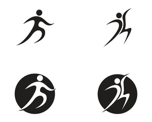 Health success people care logo and symbols template