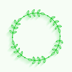 artistic circle border frame background with blank space