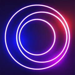 linear neon LED light background in abstract style