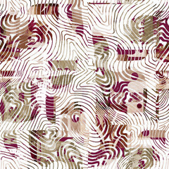 seamless pattern with abstract lines