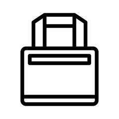 tote bag line icon