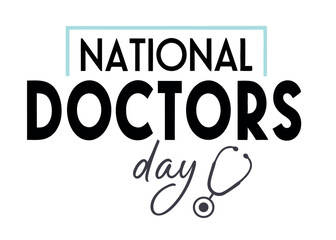 National Doctor's Day Celebration with Stethoscope

