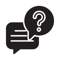 Ask question Vector Icon which can easily modify or edit