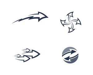 Arrows vector illustration icon Logo Template design