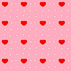 seamless pattern with hearts