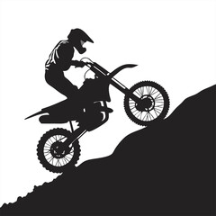 Fototapeta premium Motorcycle Rider Silhouette Set – Sport Bikes