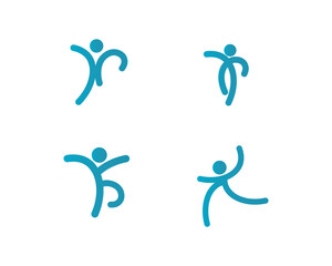 Naklejka premium Community people care logo and symbols template