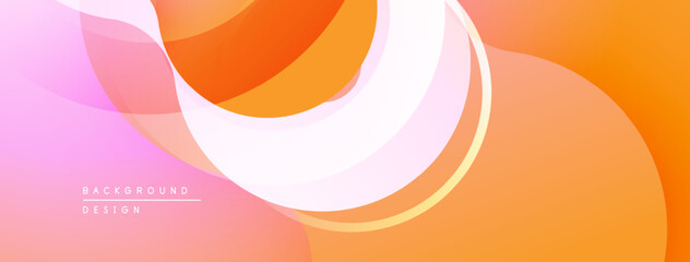 Abstract flowing shapes, warm colors. Gradient blends create soft visual texture. Modern design element for backgrounds.
