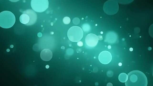Glowing mint green bokeh background in 4K resolution with dreamy soft blur and abstract atmosphere

