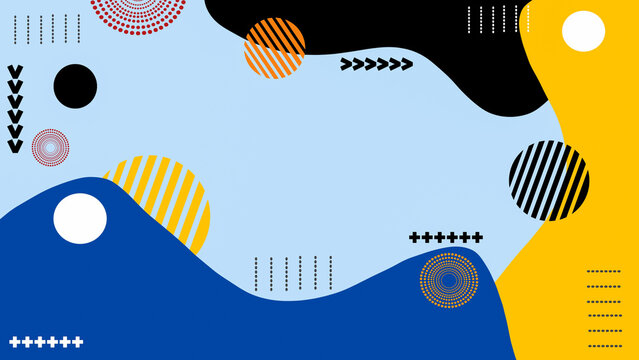 Abstract geometric background with colorful gradient, circles, lines, and modern shapes. Dynamic and creative design perfect for digital art, posters, and technology-themed visuals.