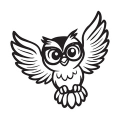 Fototapeta premium owl svg