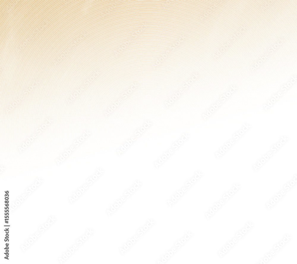 Poster Orange gradient fade wavy lines flowing smooth curve colorful gradient pink on transparent background in concept of technology, science, banner, cover, modern gradient background