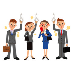 満員電車の中で脇汗の臭いが車内に蔓延している