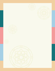 한국 전통 문양 그래픽 배경 일러스트