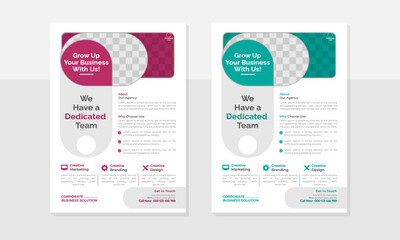 Vector Modern Corporate Flyer Template