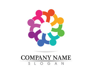 people care success health life logo template icons