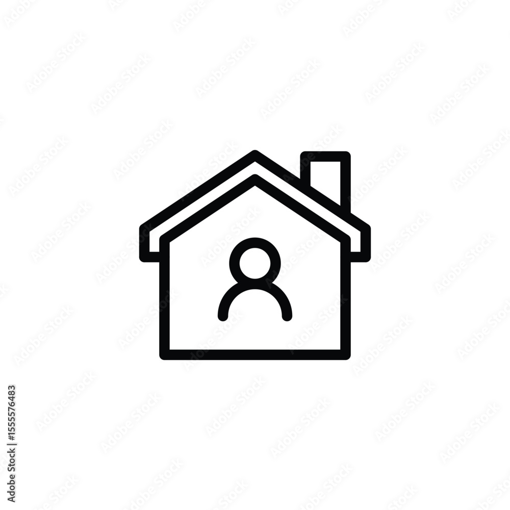 Poster property owner icon symbol vector design good for web or mobile app