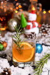 Spicy rosemary syrup mixed with warming bourbon, fresh lemon and orange. The Bourbon Old Fashioned...