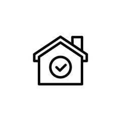 realestate outline icon symbol vector design good for web or mobile app